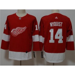 Detroit Red Wings 14 Gustav Nyquist Red Youth Adidas Jersey