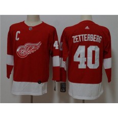 Detroit Red Wings 40 Henrik Zetterberg Red Youth Adidas Jersey