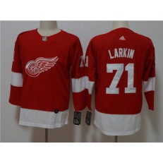 Detroit Red Wings 71 Dylan Larkin Red Women Adidas Jersey