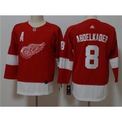 Detroit Red Wings 8 Justin Abdelkader Red Youth Adidas Jersey