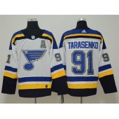 St.Louis Blues 91 Vladimir Tarasenko White Adidas NHL Men Jersey