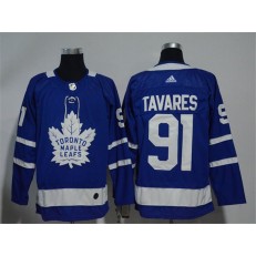 Toronto Maple Leafs 91 John Tavares Blue Adidas NHL Men Jersey