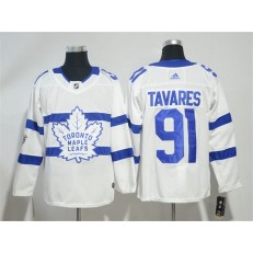 Toronto Maple Leafs 91 John Tavares White 2018 NHL Stadium Series Adidas Men Jersey