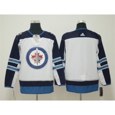 Winnipeg Jets Blank White Adidas NHL Men Jersey