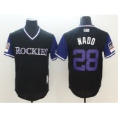Colorado Rockies 28 Nolan Arenado Nado Black 2018 Players' Weekend Authentic Team Men Jersey