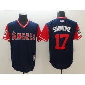 Los Angeles Angels 17 Shohei Ohtani Showtime Navy 2018 Players' Weekend Authentic Team Men Jersey