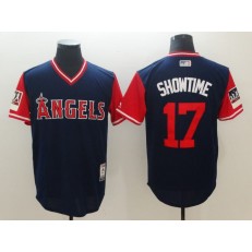 Los Angeles Angels 17 Shohei Ohtani Showtime Navy 2018 Players' Weekend Authentic Team Men Jersey