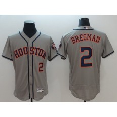MLB Houston Astros 2 Alex Bregman Gray Flexbase Men Jersey