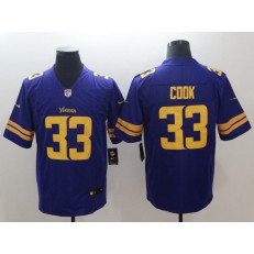 Minnesota Vikings #33 Dalvin Cook Purple Color Rush Limited Nike NFL Men Jersey
