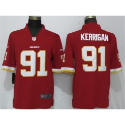 Washington Redskins #91 Ryan Kerrigan Red Vapor Untouchable Limited Nike NFL Men Jersey