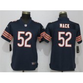 Women Nike Chicago Bears #52 Khalil Mack Navy Vapor Untouchable Limited NFL Jersey