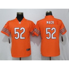 Women Nike Chicago Bears #52 Khalil Mack Orange Vapor Untouchable Limited NFL Jersey