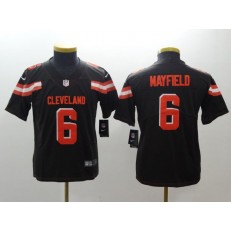 Youth Nike Cleveland Browns #6 Baker Mayfield Brown Vapor Untouchable Player Limited NFL Jersey