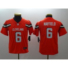 Youth Nike Cleveland Browns #6 Baker Mayfield Orange Vapor Untouchable Player Limited NFL Jersey