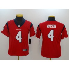 Youth Nike Houston Texans #4 Deshaun Watson Red Vapor Untouchable Player Limited NFL Jersey