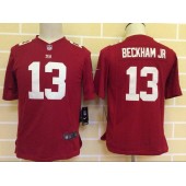 Youth Nike New York Giants #13 Beckham Jr Red Game NFL Jersey
