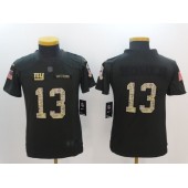 Youth Nike New York Giants #13 Odell Beckham Jr. Anthracite Salute to Service Limited NFL Jersey