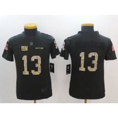 Youth Nike New York Giants #13 Odell Beckham Jr. Anthracite Salute to Service Limited NFL Jersey