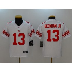 Youth Nike New York Giants #13 Odell Beckham Jr. White Vapor Untouchable Limited NFL Jersey