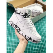 NIKE AIR FORCE 1 HI LX INK PAINTING WHITE