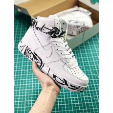 NIKE AIR FORCE 1 HI LX INK PAINTING WHITE