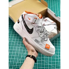 NIKE AIR FORCE 1 MID LV8 JUST DO IT WHITE AQ8650-100