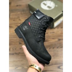 TIMBERLAND x CDG x SUPREME 6 INCH OXFORD BOOTS BLACK TB0A15MC