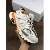 BALENCIAGA TESS S.GOMMA MAILLE SNEAKERS 3.0 WHITE ORANGE 656686 W06G0 2001