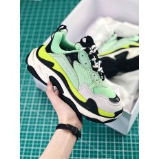 BALENCIAGA TRIPLE-S SNEAKER APPLE GREEN BLACK GREY 490672 W09O5 1003