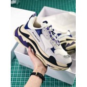 BALENCIAGA TRIPLE-S SNEAKER WHITE GREY PURPLE 490672 W09O5 1005