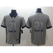 Dallas Cowboys #21 Ezekiel Elliott Drift Fashion Limited Nike NFL Men Jersey