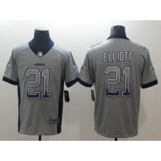 Dallas Cowboys #21 Ezekiel Elliott Drift Fashion Limited Nike NFL Men Jersey