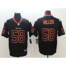Denver Broncos #58 Von Miller Black Shadow Legend Limited Nike NFL Men Jersey
