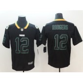 Green Bay Packers #12 Aaron Rodgers Black Shadow Legend Limited Nike NFL Men Jersey