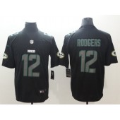 Green Bay Packers #12 Aaron Rodgers Black Vapor Impact Limited Nike NFL Men Jersey
