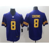Minnesota Vikings #8 Kirk Cousins Purple Color Rush Limited Nike NFL Men Jersey