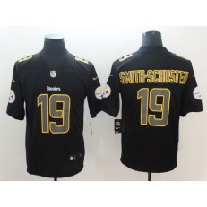 Pittsburgh Steelers #19 JuJu Smith-Schuster Black Vapor Impact Limited Nike NFL Men Jersey