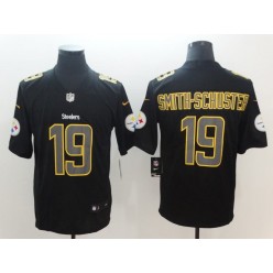 Pittsburgh Steelers #19 JuJu Smith-Schuster Black Vapor Impact Limited Nike NFL Men Jersey