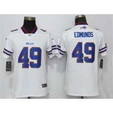 Women Nike Buffalo Bills #49 Tremaine Edmunds White Vapor Untouchable Limited NFL Jersey