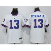 Women Nike New York Giants #13 Odell Beckham Jr White Color Rush Limited NFL Jersey