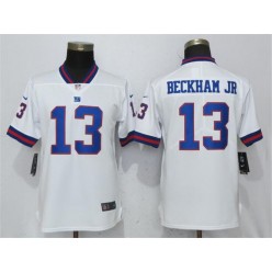 Women Nike New York Giants #13 Odell Beckham Jr White Color Rush Limited NFL Jersey
