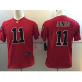 Youth Nike Atlanta Falcons #11 Julio Jones Red Color Rush Limited NFL Jersey