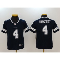Youth Nike Dallas Cowboys #4 Dak Prescott Navy Vapor Untouchable Limited NFL Jersey