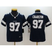 Youth Nike Dallas Cowboys #97 Taco Charlton Navy Vapor Untouchable Player Limited Jersey