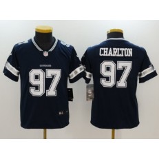 Youth Nike Dallas Cowboys #97 Taco Charlton Navy Vapor Untouchable Player Limited Jersey