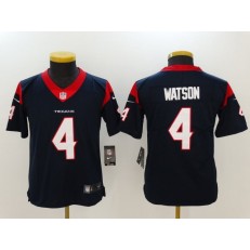 Youth Nike Houston Texans #4 Deshaun Watson Navy Vapor Untouchable Limited NFL Jersey
