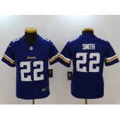 Youth Nike Minnesota Vikings #22 Harrison Smith Purple Vapor Untouchable Limited NFL Jersey