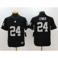 Youth Nike Oakland Raiders #24 Marshawn Lynch Black Vapor Untouchable Limited NFL Jersey