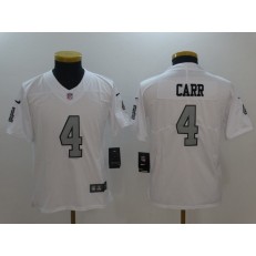 Youth Nike Oakland Raiders #4 Derek Carr White Color Rush Limited NFL Jersey