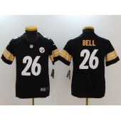 Youth Nike Pittsburgh Steelers #26 Le'Veon Bell Black Vapor Untouchable Limited NFL Jersey